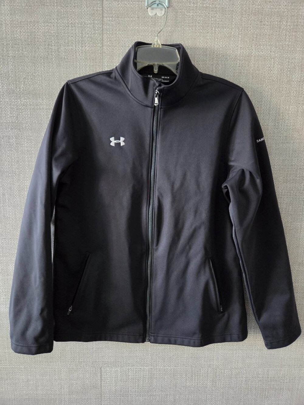 Under Armour men's cold gear full zip light weight black jacket size M